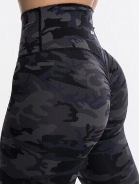 ECHT Force Scrunch Leggings Black Camo